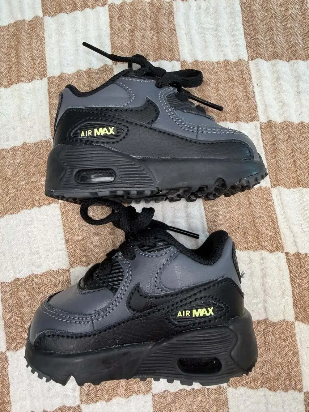 Nike Air Max 90 Dark Grey Black Toddler Sneakers